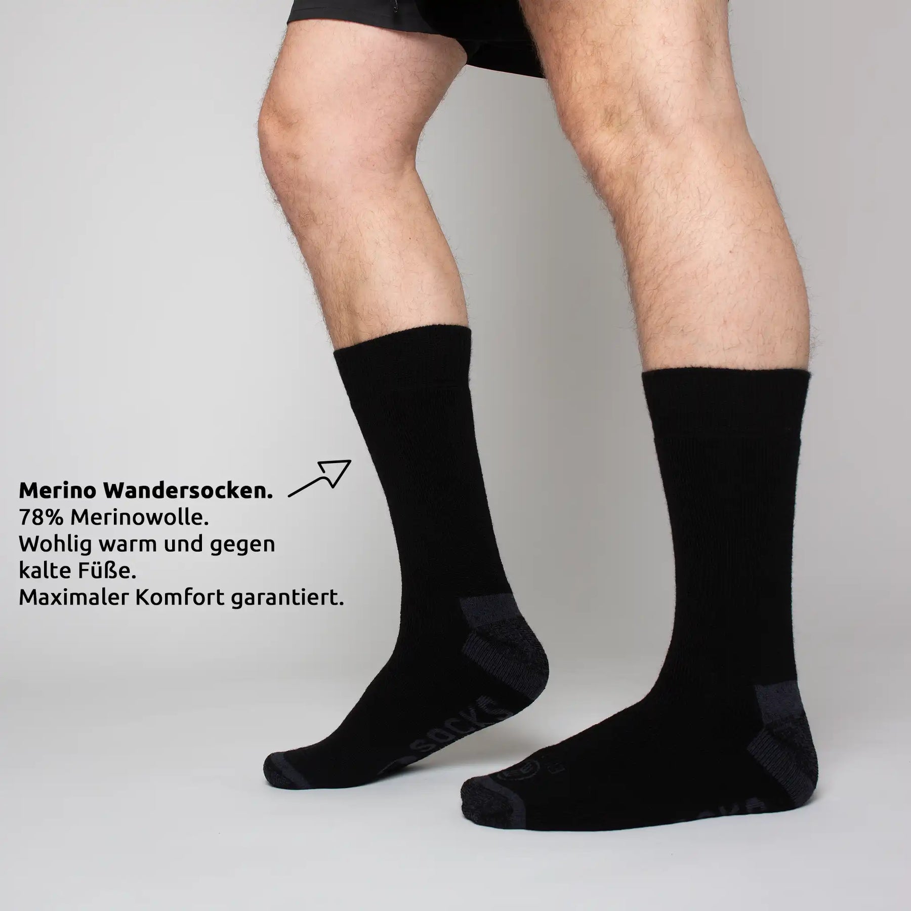 Wandersocken aus Merino Wolle