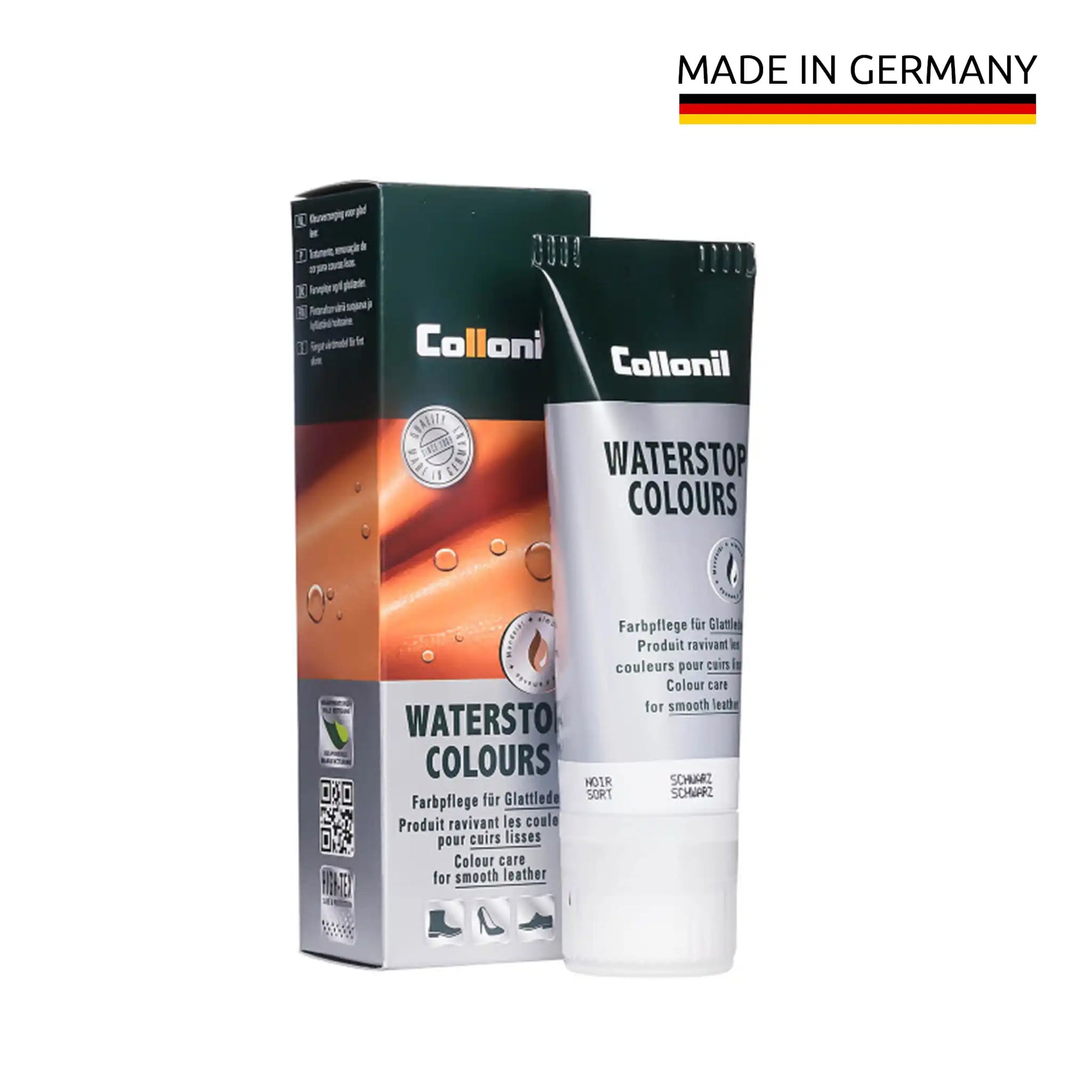 Waterstop Colours | Farbpflege für Glattleder mit Imprägniereffekt
