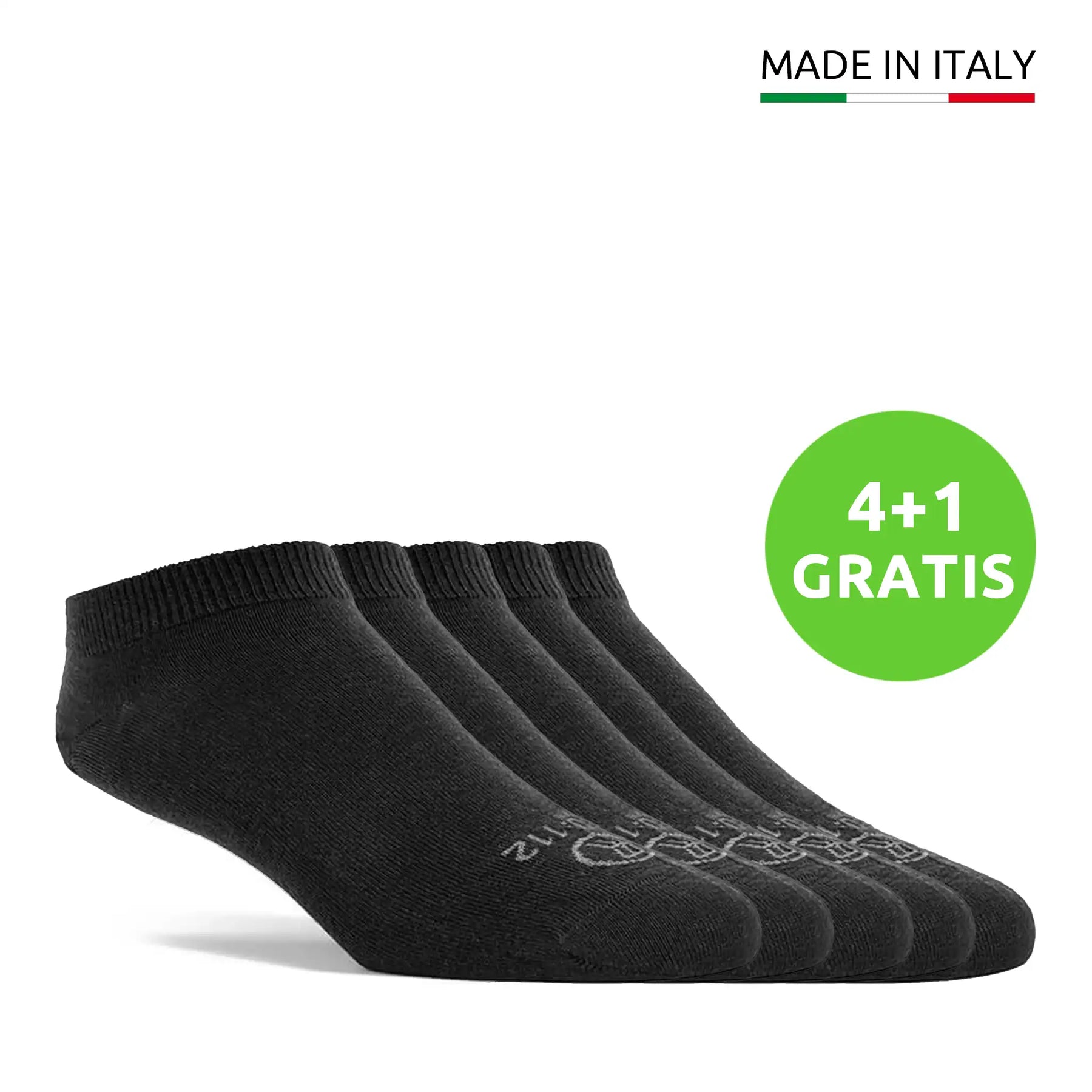 Sneaker Socken aus Merino Wolle | Schwarz